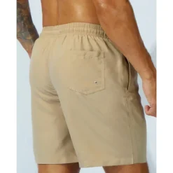 Outlet OUKU Men's Swim Shorts Swim Trunks Beach Shorts Sports Going out Weekend Breathable Quick Dry Running Casual Pocket Drawstring with Mesh lining Plain Knee Length Gymnatics Activewear Yellow Pink
