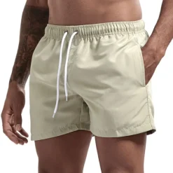 Clearance OUKU Men's Swim Shorts Swim Trunks Quick Dry Board Shorts Bathing Suit Breathable Drawstring With Pockets - Swimming Surfing Beach Water Sports Solid Colored Spring Summer
