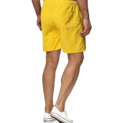 Clearance OUKU Men's Swim Shorts Swim Trunks Board Shorts Beach Shorts Running Shorts Drawstring Elastic Waist Plain Print Quick Dry Outdoor Short Casual Beach Cotton Blend Shorts Casual / Sporty Green Black