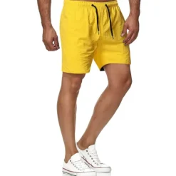 Clearance OUKU Men's Swim Shorts Swim Trunks Board Shorts Beach Shorts Running Shorts Drawstring Elastic Waist Plain Print Quick Dry Outdoor Short Casual Beach Cotton Blend Shorts Casual / Sporty Green Black