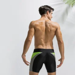 OUKU Men's Swim Trunks Board Shorts Swim Brief Pocket Drawstring Elastic Waist Color Block Comfort Breathable Short Casual Daily Holiday Fashion Streetwear Black Deep Blue Micro-elastic