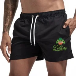 OUKU Men's Swim Trunks Swim Shorts Board Shorts Bathing Suit Drawstring Mesh Lining with Pockets Swimming Surfing Beach Water Sports Printed Summer Spring