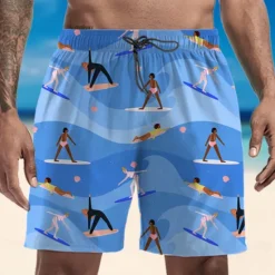 New OUKU Men's Swim Trunks Swim Shorts Quick Dry Lightweight Board Shorts Bottoms with Pockets Drawstring Swimming Surfing Beach Water Sports Printed Summer / Stretchy