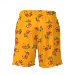 New OUKU Men's Swim Trunks Swim Shorts Quick Dry Lightweight Board Shorts Bottoms with Pockets Drawstring Swimming Surfing Beach Water Sports Printed Summer / Stretchy