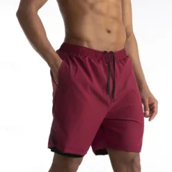 Sale OUKU Men's Swim Trunks Swim Shorts Board Shorts Bottoms Drawstring with Pockets Swimming Surfing Beach Water Sports Solid Colored Summer Spring