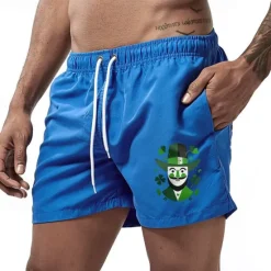 Hot OUKU Men's Swim Trunks Swim Shorts Board Shorts Bathing Suit Drawstring Mesh Lining with Pockets Swimming Surfing Beach Water Sports Printed Summer Spring