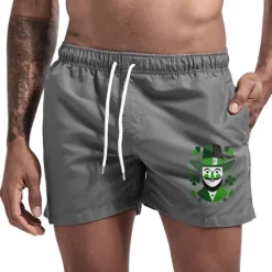 Hot OUKU Men's Swim Trunks Swim Shorts Board Shorts Bathing Suit Drawstring Mesh Lining with Pockets Swimming Surfing Beach Water Sports Printed Summer Spring