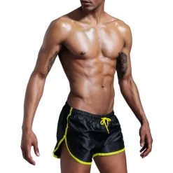 Clearance OUKU Men's Swim Trunks Swim Shorts Quick Dry Board Shorts Bathing Suit Drawstring 2 in 1 Swimming Surfing Beach Water Sports Solid Colored Summer
