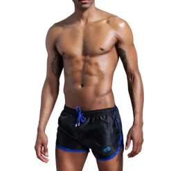 Clearance OUKU Men's Swim Trunks Swim Shorts Quick Dry Board Shorts Bathing Suit Drawstring 2 in 1 Swimming Surfing Beach Water Sports Solid Colored Summer