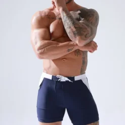 Online OUKU Men's Swim Trunks Swim Shorts Board Shorts Bathing Suit Drawstring Mesh Lining with Pockets Swimming Surfing Beach Water Sports Solid Colored Summer