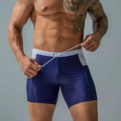 Outlet OUKU Men's Swim Trunks Swim Shorts Board Shorts Drawstring with Pockets Swimming Surfing Beach Water Sports Patchwork Summer