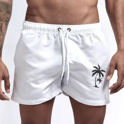 Best OUKU Men's Swim Trunks Swim Shorts Board Shorts Bathing Suit Drawstring Mesh Lining with Pockets Swimming Surfing Beach Water Sports Printed Summer Spring