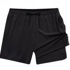Discount OUKU Men's Swim Trunks Swim Shorts Board Shorts Bottoms Drawstring 2 in 1 with Pockets Swimming Surfing Beach Water Sports Solid Colored Summer Spring