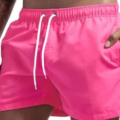 Hot OUKU Men's Swim Trunks Swim Shorts Board Shorts Mesh Pocket Drawstring Elastic Waistband Shorts Outdoor Sports & Outdoor Athletic Breathable Quick Dry Soft Beach Workout Tailored Fit Sportswear Activewear
