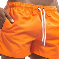 Hot OUKU Men's Swim Trunks Swim Shorts Board Shorts Mesh Pocket Drawstring Elastic Waistband Shorts Outdoor Sports & Outdoor Athletic Breathable Quick Dry Soft Beach Workout Tailored Fit Sportswear Activewear