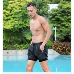 Best OUKU Men's Swim Trunks Swim Shorts Quick Dry Lightweight Board Shorts Bathing Suit with Pockets Compression Liner Drawstring Swimming Surfing Beach Water Sports Solid Colored Summer