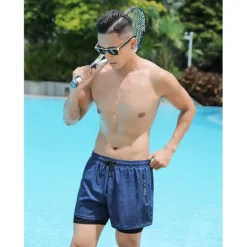 Best OUKU Men's Swim Trunks Swim Shorts Quick Dry Lightweight Board Shorts Bathing Suit with Pockets Compression Liner Drawstring Swimming Surfing Beach Water Sports Solid Colored Summer