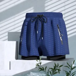 Best OUKU Men's Swim Trunks Swim Shorts Quick Dry Lightweight Board Shorts Bathing Suit with Pockets Compression Liner Drawstring Swimming Surfing Beach Water Sports Solid Colored Summer