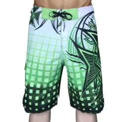 Best OUKU Men's Swim Trunks Swim Shorts Quick Dry Board Shorts Bathing Suit with Pockets Drawstring Swimming Surfing Beach Water Sports Grid Pattern Summer