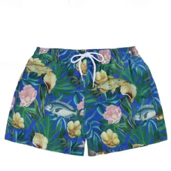 Clearance OUKU Men's Swim Trunks Swim Shorts Quick Dry Lightweight Board Shorts Bathing Suit with Pockets Mesh Lining Drawstring Swimming Surfing Beach Water Sports Floral Summer / Stretchy