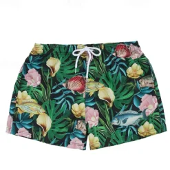 Clearance OUKU Men's Swim Trunks Swim Shorts Quick Dry Lightweight Board Shorts Bathing Suit with Pockets Mesh Lining Drawstring Swimming Surfing Beach Water Sports Floral Summer / Stretchy