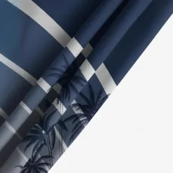 Hot OUKU Men's Swim Trunks Swim Shorts Board Shorts Bottoms Drawstring with Pockets Swimming Surfing Beach Water Sports Tropical Printed Summer Spring Navy / Blue