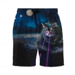 Clearance OUKU Men's Swim Trunks Swim Shorts Quick Dry Lightweight Board Shorts Bottoms with Pockets Drawstring Swimming Surfing Beach Water Sports Animals Summer