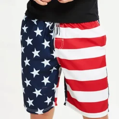 Outlet OUKU Men's Swim Trunks Swim Shorts Quick Dry Lightweight Board Shorts Bathing Suit Drawstring with Pockets Swimming Surfing Beach Water Sports Printed Summer Red