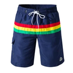 New OUKU Men's Swim Trunks Swim Shorts Quick Dry Lightweight Board Shorts Bathing Suit with Pockets Mesh Lining Drawstring Swimming Surfing Water Sports Stripes Summer