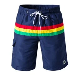 New OUKU Men's Swim Trunks Swim Shorts Quick Dry Lightweight Board Shorts Bathing Suit with Pockets Mesh Lining Drawstring Swimming Surfing Water Sports Stripes Summer