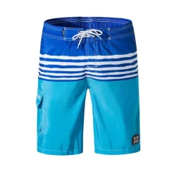 Online OUKU Men's Swim Trunks Swim Shorts Quick Dry Lightweight Board Shorts Bathing Suit with Pockets Mesh Lining Drawstring Swimming Surfing Water Sports Stripes