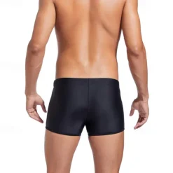 Clearance OUKU Men's Swim Trunks Swim Shorts Swimwear Bottoms Drawstring Swimming Surfing Beach Water Sports Stripes Patchwork Summer Spring Black