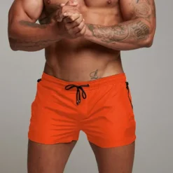 Sale OUKU Men's Swim Trunks Swim Shorts Board Shorts Bottoms Drawstring with Pockets Swimming Surfing Beach Water Sports Solid Colored Summer Spring