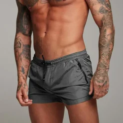 Sale OUKU Men's Swim Trunks Swim Shorts Board Shorts Bottoms Drawstring with Pockets Swimming Surfing Beach Water Sports Solid Colored Summer Spring