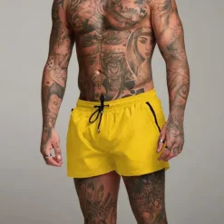 Sale OUKU Men's Swim Trunks Swim Shorts Board Shorts Bottoms Drawstring with Pockets Swimming Surfing Beach Water Sports Solid Colored Summer Spring