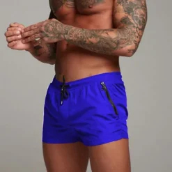 Sale OUKU Men's Swim Trunks Swim Shorts Board Shorts Bottoms Drawstring with Pockets Swimming Surfing Beach Water Sports Solid Colored Summer Spring