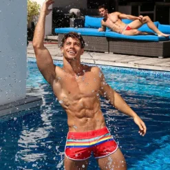 Outlet OUKU Men's Swim Trunks Swim Shorts Quick Dry Board Shorts Bathing Suit Swimming Surfing Beach Water Sports Patchwork Summer