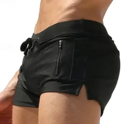 Hot OUKU Men's Swim Trunks Swim Shorts Swimwear Bottoms Drawstring Swimming Surfing Beach Water Sports Solid Colored Summer Spring