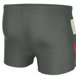 Online OUKU Men's Swim Trunks Swim Shorts Swimwear Bottoms Swimming Surfing Beach Water Sports Printed Summer Spring Gray