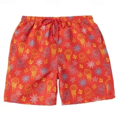 Online OUKU Men's Swim Trunks Swim Shorts Quick Dry Lightweight Board Shorts Bathing Suit Mesh Lining with Pockets Drawstring Swimming Surfing Beach Water Sports Printed Summer