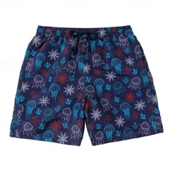 Online OUKU Men's Swim Trunks Swim Shorts Quick Dry Lightweight Board Shorts Bathing Suit Mesh Lining with Pockets Drawstring Swimming Surfing Beach Water Sports Printed Summer