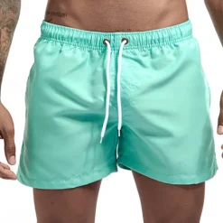 Discount OUKU Men's Swim Trunks Swim Shorts Board Shorts Bathing Suit Drawstring Mesh Lining with Pockets Swimming Surfing Beach Water Sports Solid Colored Summer Spring