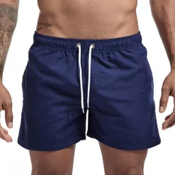 Discount OUKU Men's Swim Trunks Swim Shorts Board Shorts Bathing Suit Drawstring Mesh Lining with Pockets Swimming Surfing Beach Water Sports Solid Colored Summer Spring