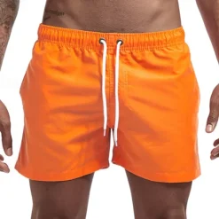 Discount OUKU Men's Swim Trunks Swim Shorts Board Shorts Bathing Suit Drawstring Mesh Lining with Pockets Swimming Surfing Beach Water Sports Solid Colored Summer Spring