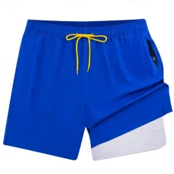 Sale OUKU Men's Swim Trunks Swim Shorts Board Shorts Bottoms Drawstring with Pockets Swimming Surfing Beach Water Sports Solid Colored Summer Spring