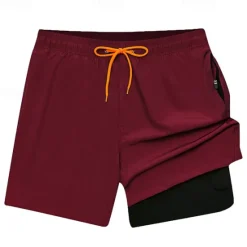 Sale OUKU Men's Swim Trunks Swim Shorts Board Shorts Bottoms Drawstring with Pockets Swimming Surfing Beach Water Sports Solid Colored Summer Spring