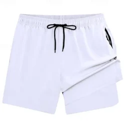 Sale OUKU Men's Swim Trunks Swim Shorts Board Shorts Bottoms Drawstring with Pockets Swimming Surfing Beach Water Sports Solid Colored Summer Spring