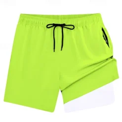 Sale OUKU Men's Swim Trunks Swim Shorts Board Shorts Bottoms Drawstring with Pockets Swimming Surfing Beach Water Sports Solid Colored Summer Spring