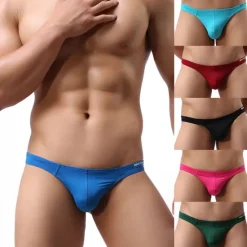 Best OUKU Men's Swimwear Swim Briefs Swim Thong Elastic Waist Plain Breathable Soft Outdoor Casual Daily Hawaiian Stylish Black White Micro-elastic