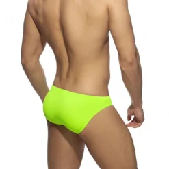 Sale OUKU Men's Swimwear Swim Briefs Swim Thong Plain Breathable Soft Daily Wear Weekend Stylish Simple Black White